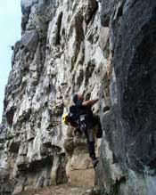 Bernd beim Wand testen